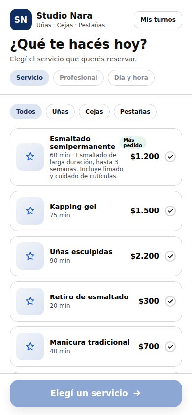 Elegir servicio